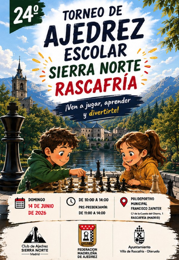 Torneo de ajedrez escolar Sierra Norte