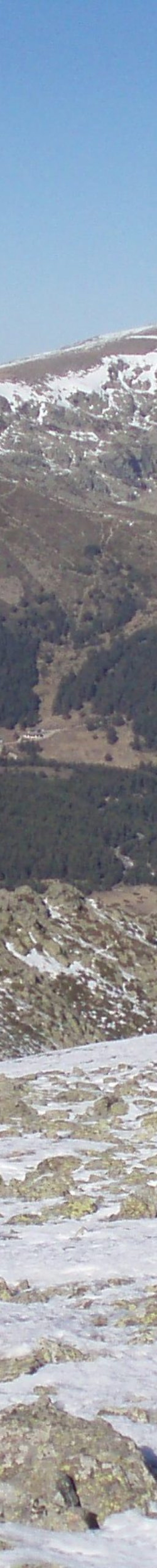 Macizo de Peñalara visto desde Valdemartín en la Sierra de Guadarrama